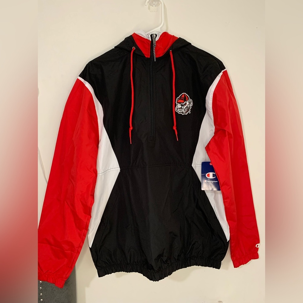 Champion Georgia Bulldogs Mens Windbreakers Size S